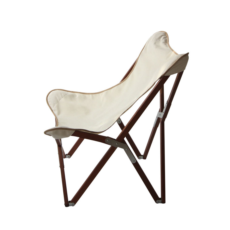 Burel Wicker Outdoor Armless Lounge Chair, Natural