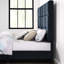 Lit tapissier Blue Denim Squares