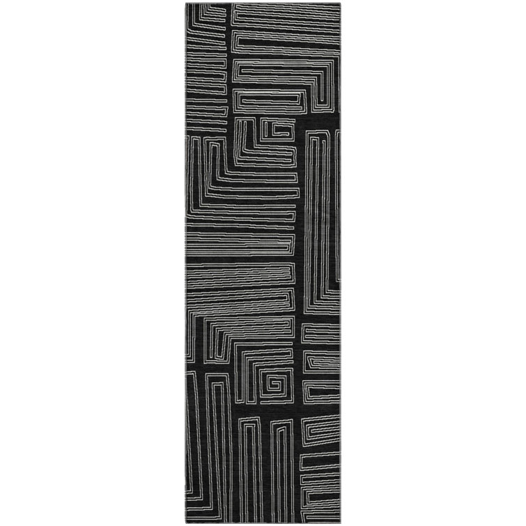 Premium Machine Washable Harrietstown AMF1045 Geometric Rug