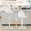 Swivel Upholstered Adjustable Height Bar Stool-533812856
