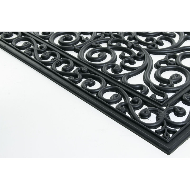 30 po x 18 po tapis de porte extérieur antidérapant Needville, Rectangle 1 pi 6 po x 2 pi 6 po