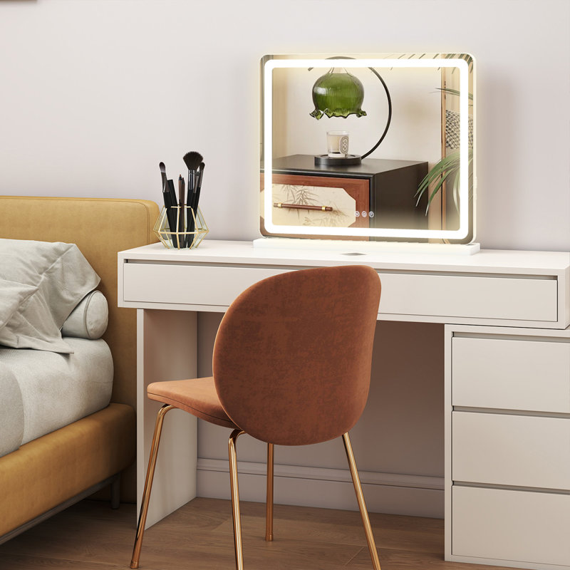 Miroir de salle de bain avec lumières
