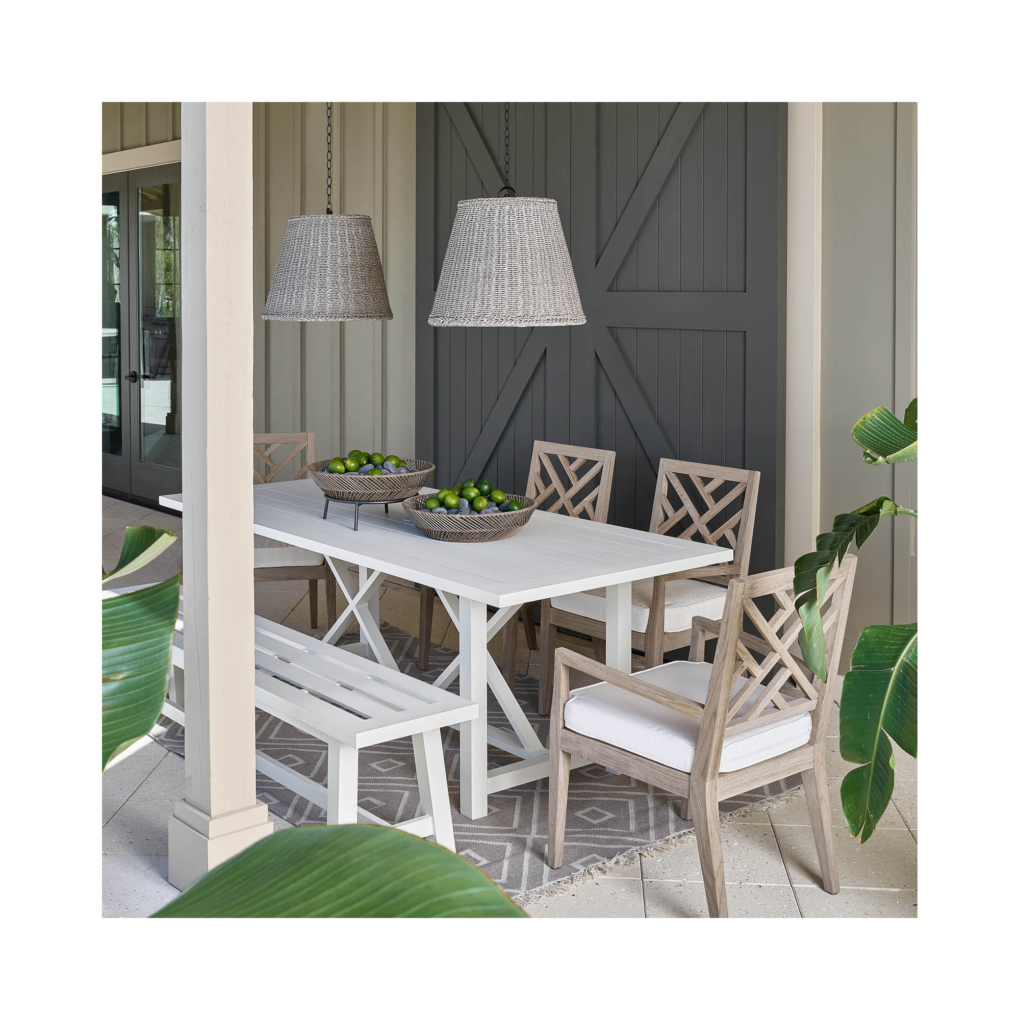 Augustine Outdoor Pendant, 18.5" H x 13.5" W x 13.5" D