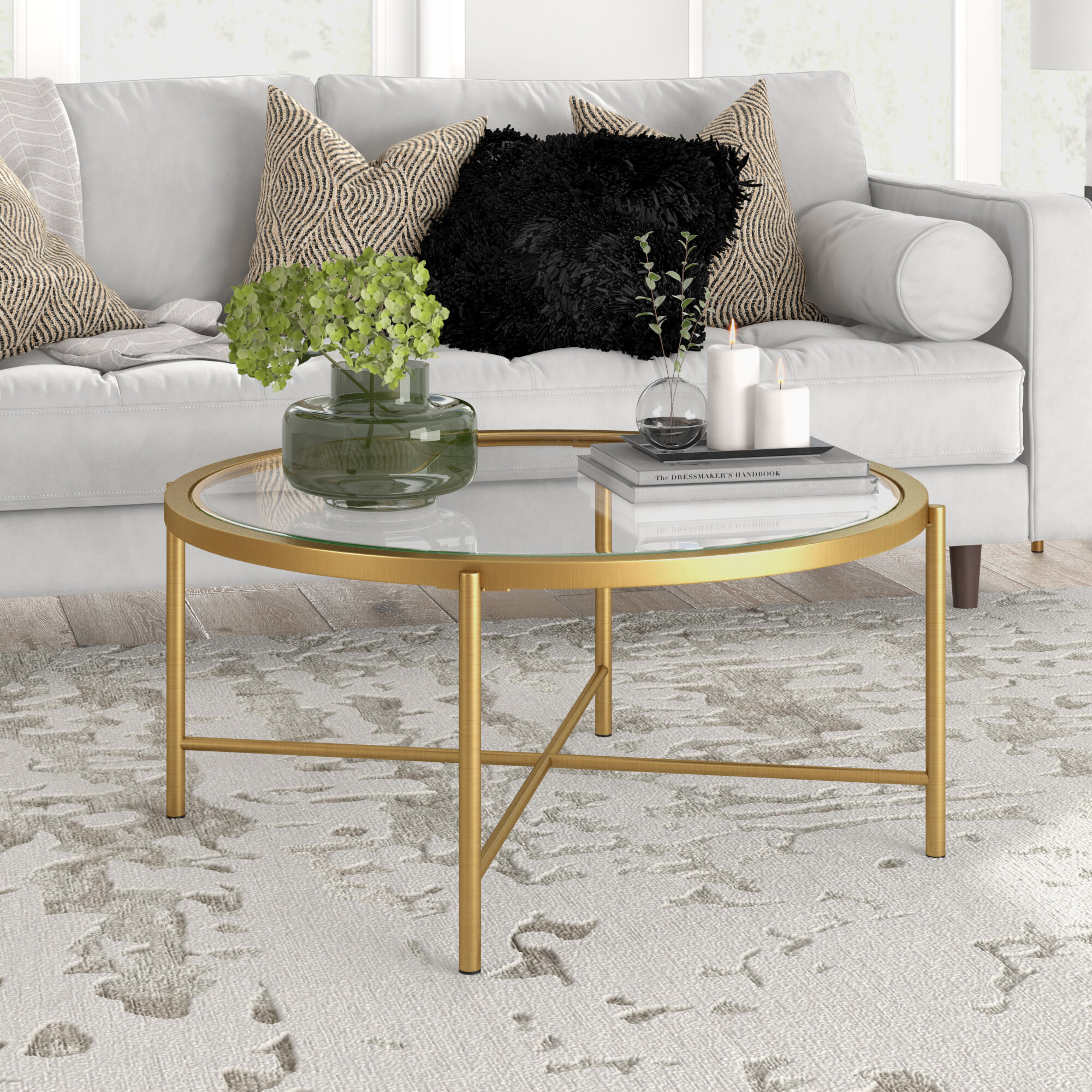 Wayfair gold 2024 coffee table