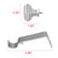 Tringle à rideaux simple réglable en métal l 0,63 po-434328773-404875641