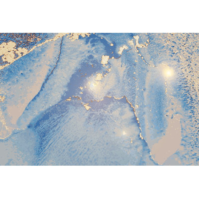 Dulcimer Marble And Sparkles by Oxana Litvinova - Wrapped Canvas Print