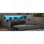 Full Size Wood Daybed With Storage Shelves, USB, LED, And Trundle, White