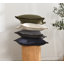 Housse de coussin en lin délavé texturé Boho Farmhouse-814229159-856874368