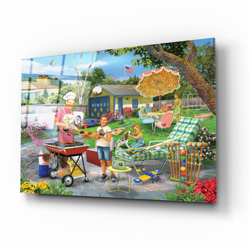 " Cookout " by Bigelow Illustrations, 12" H x 16" W x 0.13" D