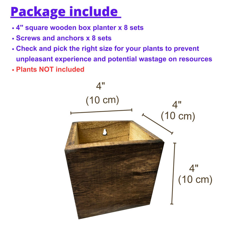 Wood Wall Planter
