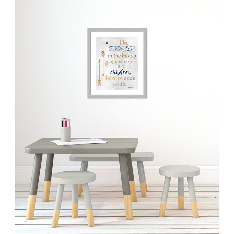 Impression sur papier pour enfants, H 24,5 po x l 20,5 po x P 0,6 po, Encadré plat argent