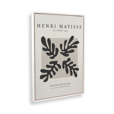 Affiche La Gerbe en noir Matisse