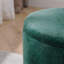 Ensemble de repose-pieds 2 pièces avec rangement en chenille - Tabourets cylindriques avec rangement caché