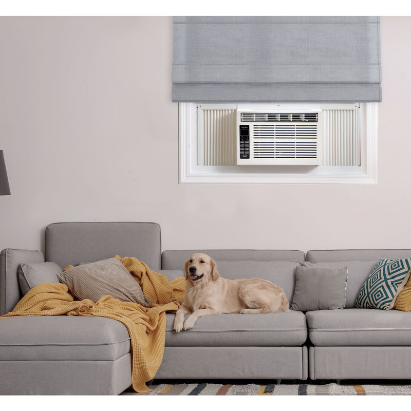 Whirlpool 8,000 BTU 115V Window-Mounted Air Conditioner with Remote Control, 8000