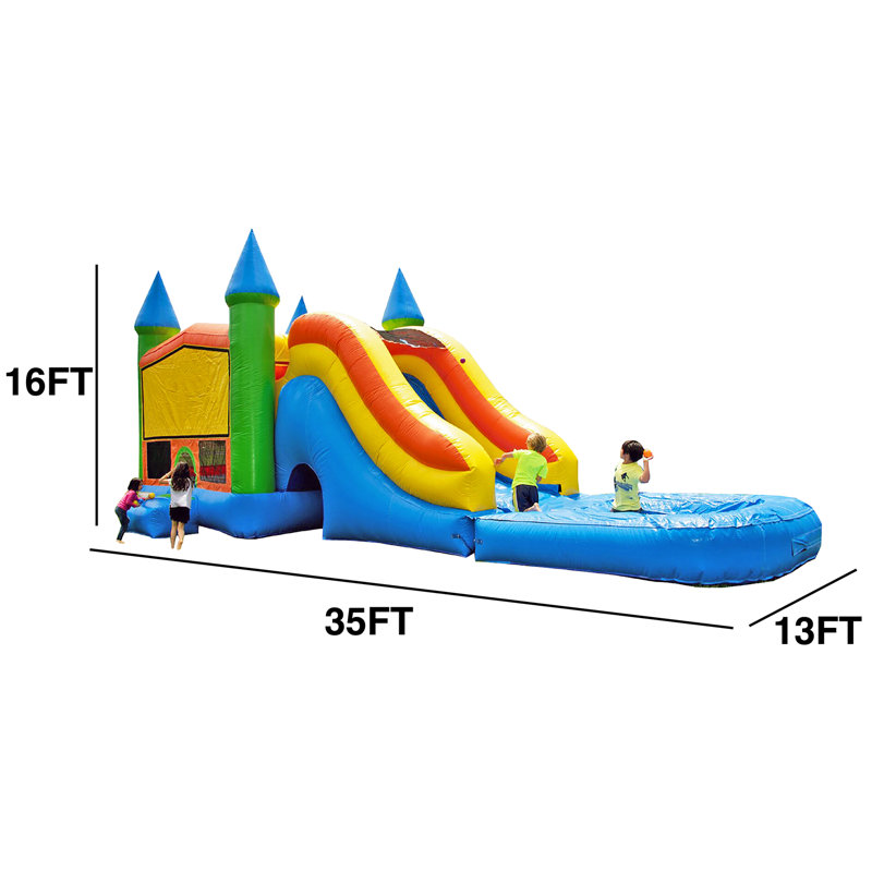 Toboggan aquatique pour enfants JumpOrange Pastel Rainbow