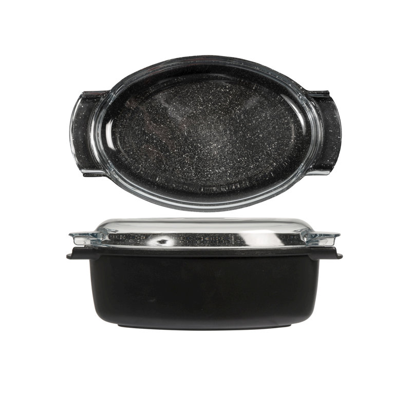 H&H Non-Stick Aluminum Oval Dutch Oven