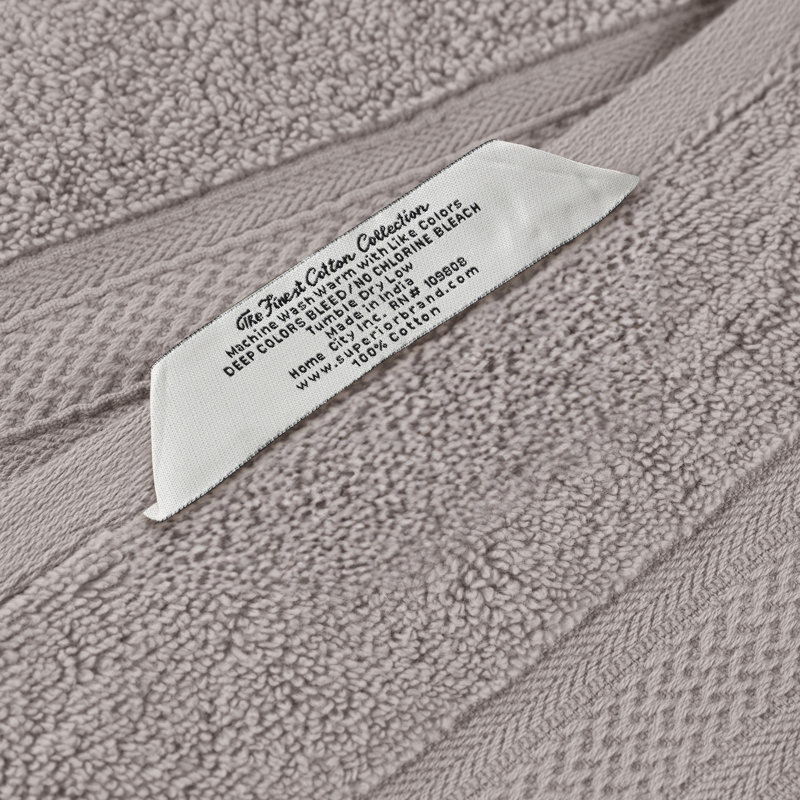 Débarbouillette en coton jacquard Fruitville, Platine