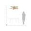 Marjane 130cm Ceiling Fan with LED Lights