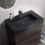 Meuble-lavabo autoportant moderne avec lavabo sans drain et robinet Modern H 37 po x l 29,9 po x P 18,1 po-777442610-777442611
