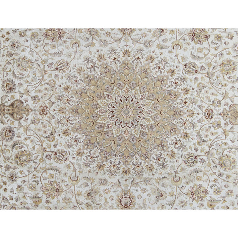 Tapis brun de haute qualité noué à la main