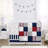 Sweet Jojo Designs 6p Crib Bedding + BreathableBaby Breathable Mesh Liner - Baseball Patch Sports Boy Red Americana
