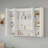 Modern Bathroom Cabinet with 5 Adjustable Shelves, Wall-Mounted Medicine Cabinet for Bathroom, Soft-Closing Hinges, Open Shelving Design