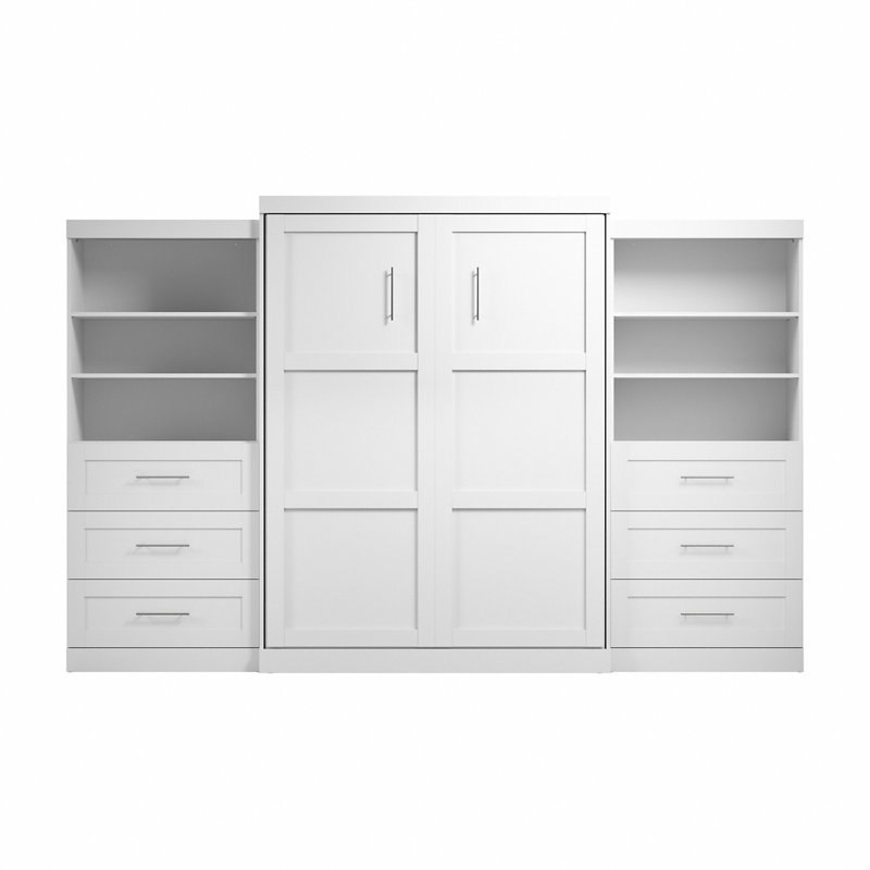 Arlex Murphy Bed, White, Queen