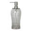 Distributeur de savon liquide Oneita | Meuble-lavabo de salle de bain et évier de cuisine, contient savon, lotion et assainisseur | Verre craquelé