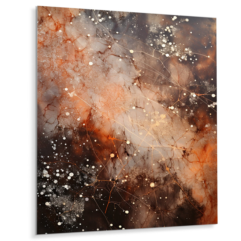 - Collages abstraits, impression murale en métal, H 40 po x l 30 po x P 1,5 po