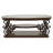 2-Shelf Glass Top Coffee Table