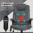 6 Point Vibrating Massage Office Chair With Heat, Microfiber High Back Executive Office Chair With Reclining Backrest, Padded Armrests And Remote-121883455
