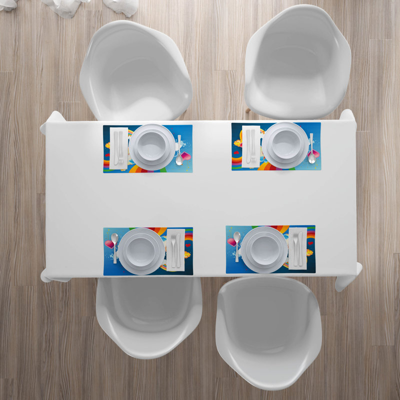 Polyester Abstract Rectangle Placemat