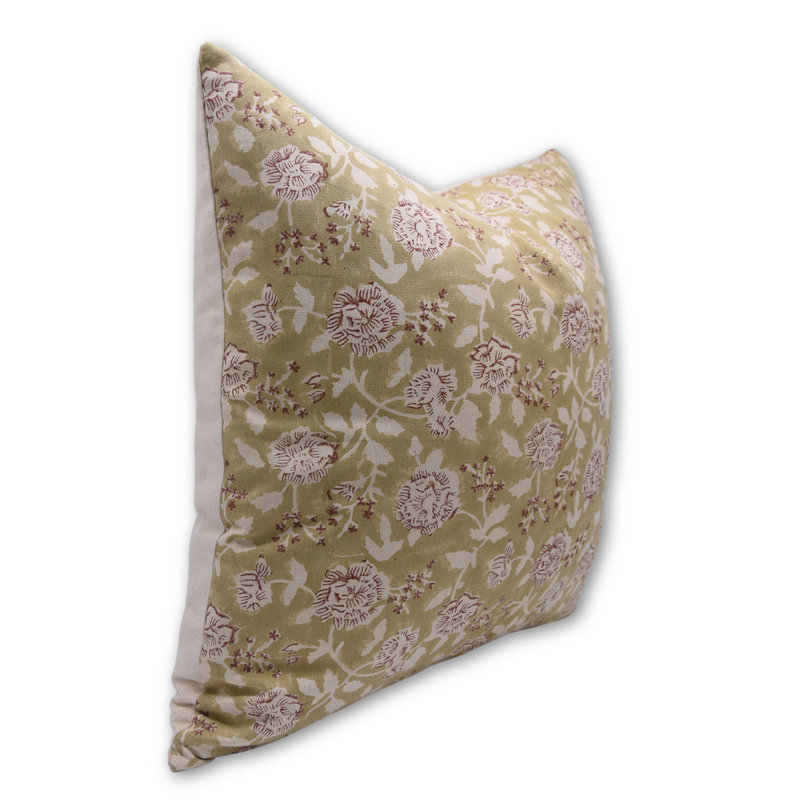 Housse de coussin Block Block, housse de coussin décorative en coton épais pouces_RAM-GRN-TC, 16 po x 16 po, Carré