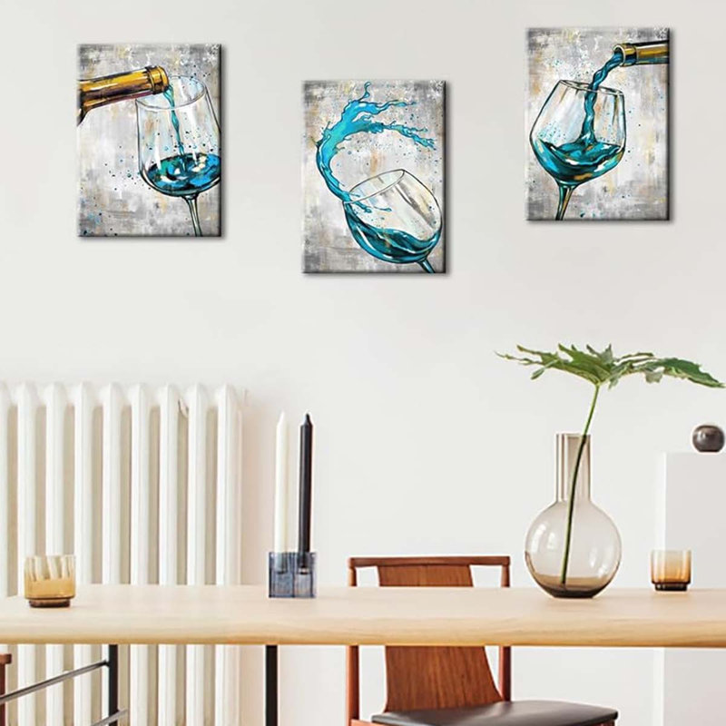 3 Piece Wrapped Canvas Print, 60 cm H x 120 cm W