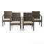 Outdoor Wicker Chairs, 56225.00CHRBRN KD, 4Pcs