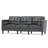 Rebba 84 " Faux Leather Sofa-611066633