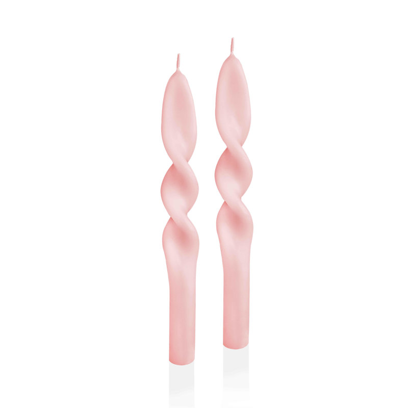 Unscented Taper Candle, Pink