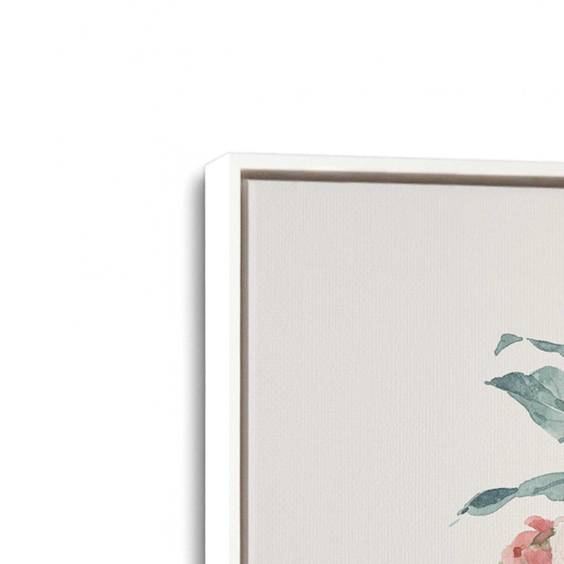 Impression sur toile Summe, Impression encadrée sans passe-partout, H 13,5 po x l 13,5 po, Blanc