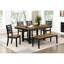Banc 2 tons à finition noire et brun, design moderne, 48 po x 16,5 po, 17,5 po, profondeur de poids de 250 lb, charge, pieds, siège