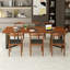 Table de conférence 78,74 po style industriel nordique minimaliste brun-403377357
