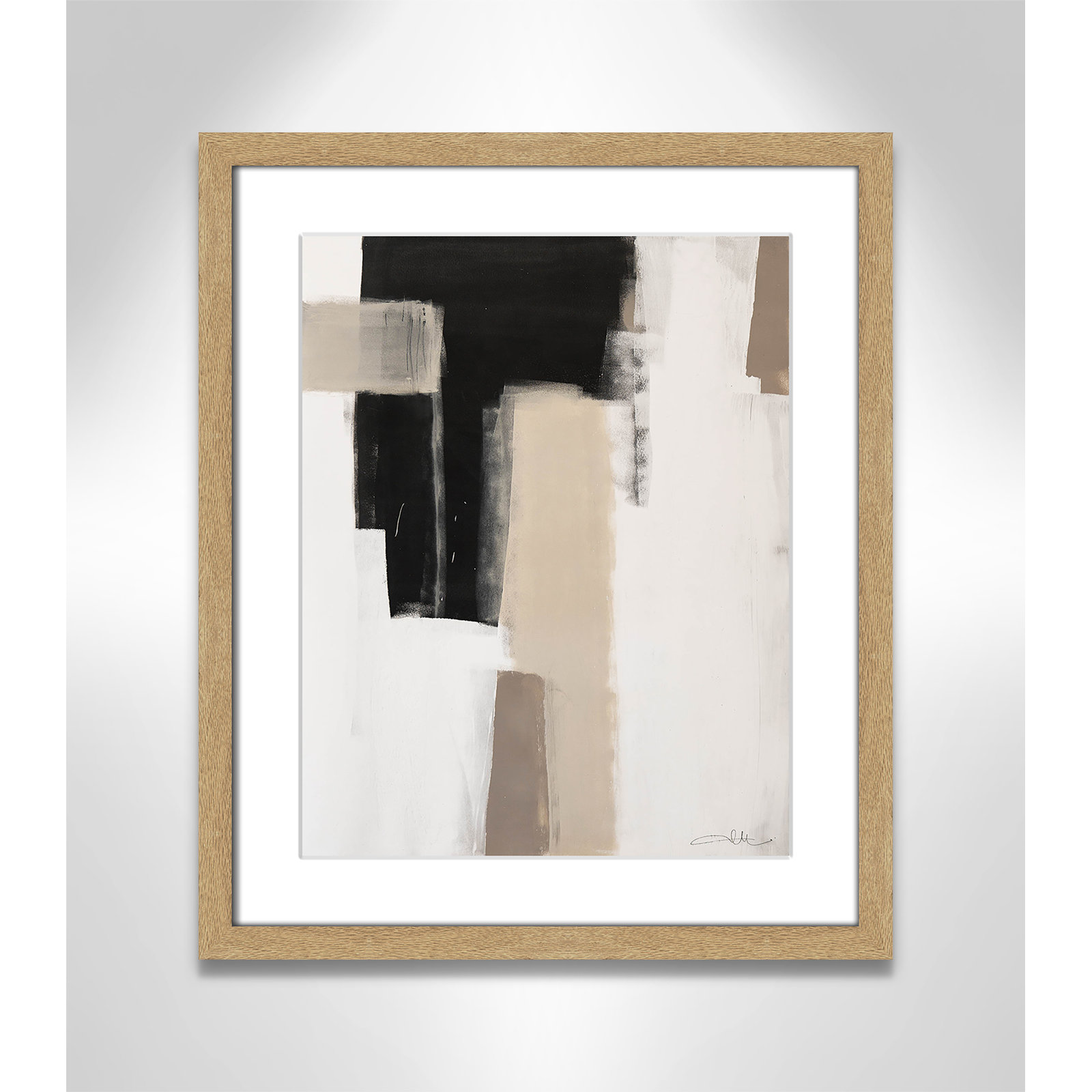 Earth Scapes I Print, 19" H x 16" W x 1.25" D, Natural Woodgrain Picture Framed