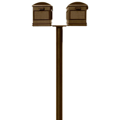 Hanford Aluminum Post Mounted Post box