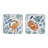 Shellfish Square 4 Piece Coaster Set