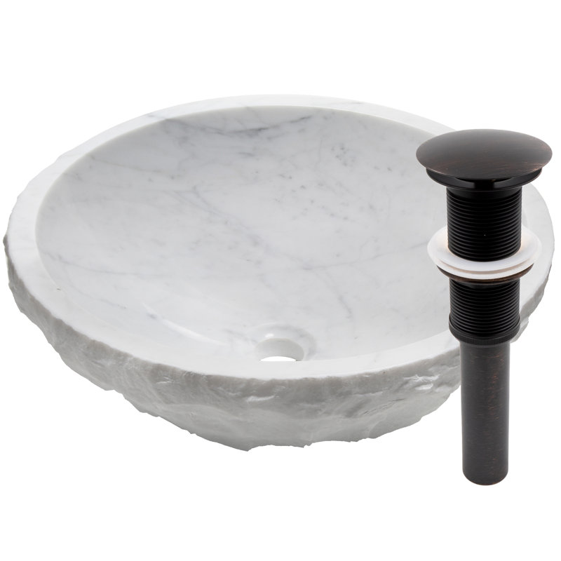 Lavabo de salle de bain circulaire, Bronze huilé