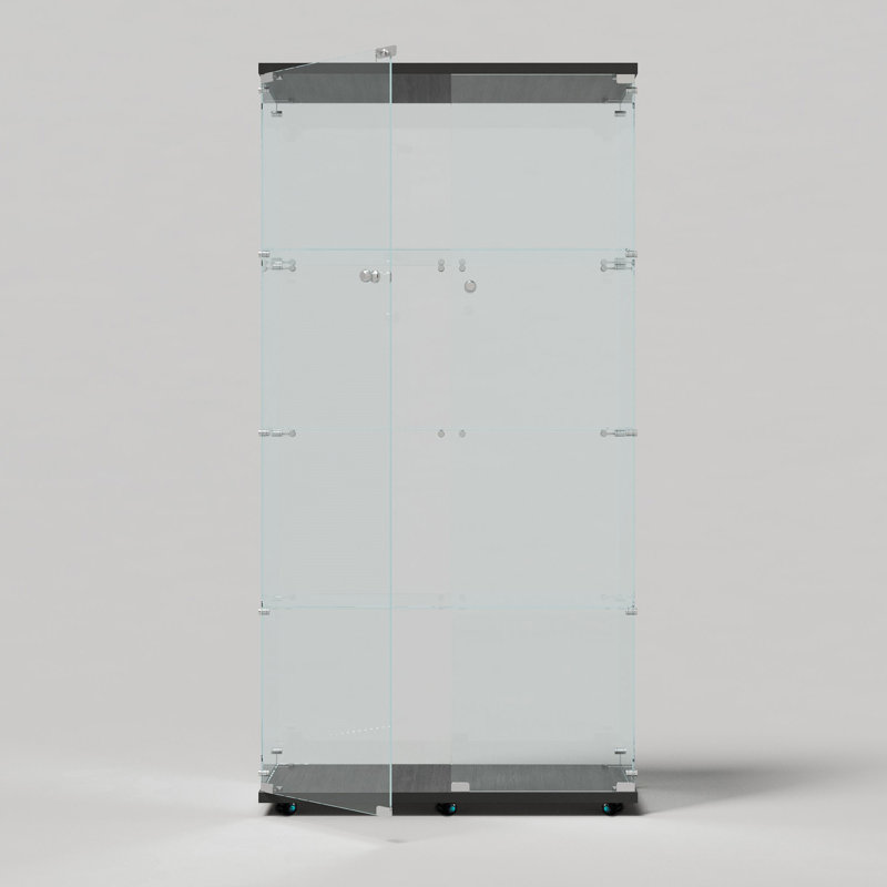 Vitrine en verre trempé, Noir