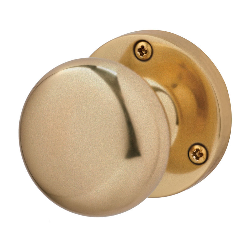 Charon Internal Door Knob Pack, Satin Brass