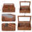 Brown Wood And Rattan Decorative Boxes With Glass Lids - Set Of 2-2008410705