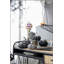 Ensemble de 2 décorations de citrouille en tissu noir 8,3 po x 8,3 po x 6,7 po pour les Fêtes