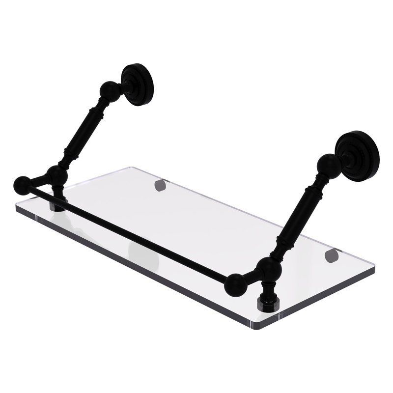 Marchmont Bracket Shelf, Matte Black, 7.3" H x 18" W x 8.6" D