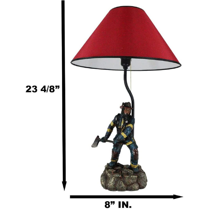 Shad Resin Table Lamp
